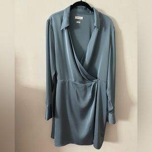 Aritzia Babaton Larchmont dress in light blue, XL